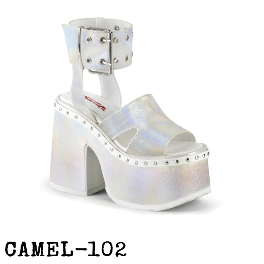 CAMEL-102 WHITE HOLOGRAM PLATFORMS 🤍✨